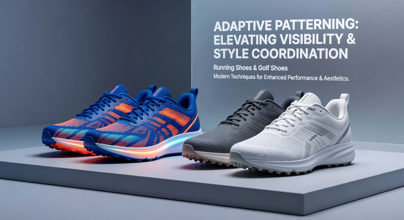Adaptive patterning details visible on tennis rackets and boxing gloves demonstrating coordinated style and enhanced visibility features