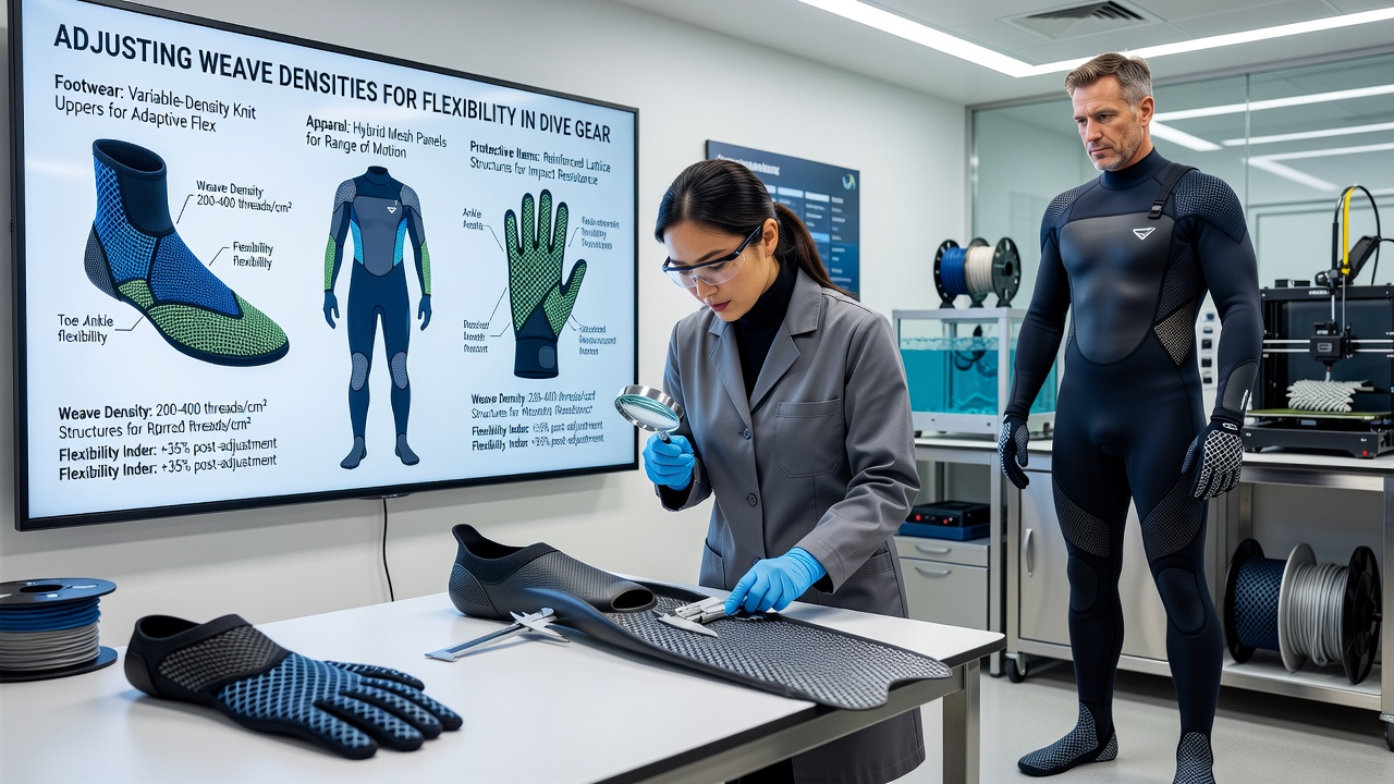 Athletic apparel panels demonstrating adjusted weave patterns for enhanced movement during dynamic activities