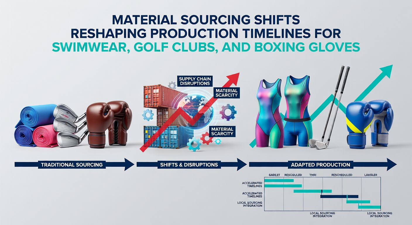 Supply chain adjustments affecting material availability for swimwear production facilities